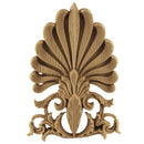 Brockwell's 4"(W) x 5-1/2"(H) x 5/8"(Relief) - Interior Applique - Greek Palmette Style - [Compo Material]- - ColumnsDirect.com