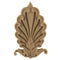 Brockwell's 2-7/8"(W) x 5-1/4"(H) x 5/16"(Relief) - Interior Applique - Empire Palmette Style - [Compo Material]- - ColumnsDirect.com