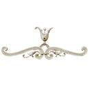 Brockwell's 6-1/2"(W) x 2-1/2"(H) x 3/16"(Relief) - Interior Applique - Empire Palmette Style - [Compo Material]- - ColumnsDirect.com