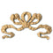 Brockwell's 4-1/4"(W) x 2-3/4"(H) x 3/8"(Relief) - Stainable Applique - Louis XVI Ribbon Style - [Compo Material]- - ColumnsDirect.com