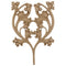 Brockwell's 6-3/4"(W) x 9-1/2"(H) x 1/4"(Relief) - Stainable Applique - Gothic Vine Design - [Compo Material]- - ColumnsDirect.com