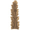 Brockwell's 3/4"(W) x 2-1/8"(H) x 1/4"(Relief) - Stainable Applique - Acanthus Leaf - [Compo Material]- - ColumnsDirect.com