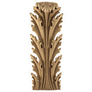 Brockwell's 4-3/8"(W) x 11-3/4"(H) x 1-1/2"(Relief) - Stainable Applique - Renaissance Acanthus Leaf - [Compo Material]- - ColumnsDirect.com