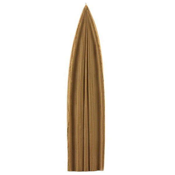 Brockwell's 2-1/8"(W) x 9-1/4"(H) x 5/8"(Relief) - Stainable Applique - Greek Palm Leaf - [Compo Material]- - ColumnsDirect.com