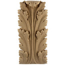 Brockwell's 4-5/8"(W) x 9-1/4"(H) x 7/8"(Relief) - Stainable Applique - Louis XVI Acanthus Leaf - [Compo Material]- - ColumnsDirect.com