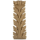 Brockwell's 3-3/4"(W) x 10"(H) x 1-3/8"(Relief) - Stainable Applique - Empire Acanthus Leaf - [Compo Material]- - ColumnsDirect.com