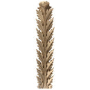 Brockwell's 3-1/2"(W) x 15-1/2"(H) x 1-1/8"(Relief) - Stainable Applique - Empire Acanthus Leaf - [Compo Material]- - ColumnsDirect.com