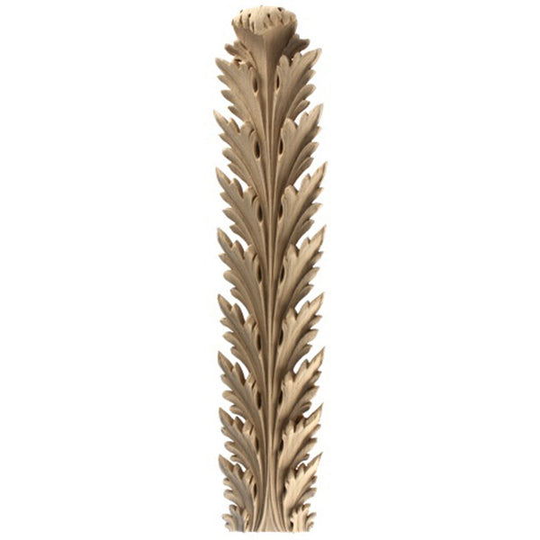 Brockwell's 2-5/8"(W) x 13-3/4"(H) x 7/8"(Relief) - Stainable Applique - Empire Acanthus Leaf - [Compo Material]- - ColumnsDirect.com