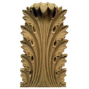 Brockwell's 4-1/2"(W) x 8"(H) x 1-1/4"(Relief) - Stainable Applique - Greek Acanthus Leaf - [Compo Material]- - ColumnsDirect.com