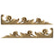 Brockwell's 1-3/4"(W) x 8-3/4"(H) - Stainable Applique - Floral Scrolls - (PAIR) - [Compo Material]- - ColumnsDirect.com