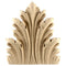 Brockwell's 5-1/2"(W) x 6-1/4"(H) x 9/16"(Relief) - Stainable Applique - Louis XVI Acanthus Leaf - [Compo Material]- - ColumnsDirect.com