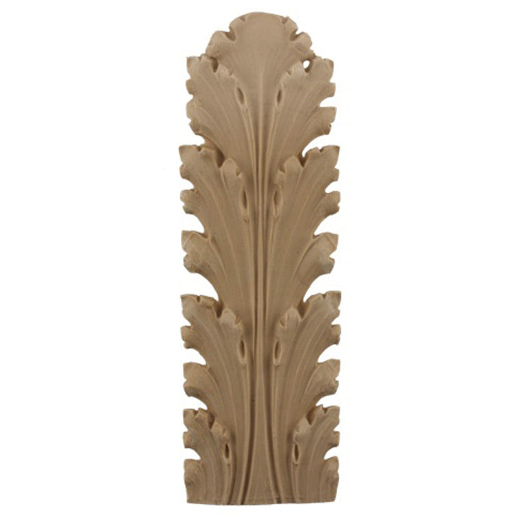 Brockwell's 3"(W) x 8-3/4"(H) - Acanthus Leaf - Ornate Applique - [Compo Material]- - ColumnsDirect.com