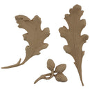 Brockwell's 5"(W) x 6"(H) x 3/8"(Relief) - Acorns & Oak Leaves - Ornate Applique - [Compo Material]- - ColumnsDirect.com
