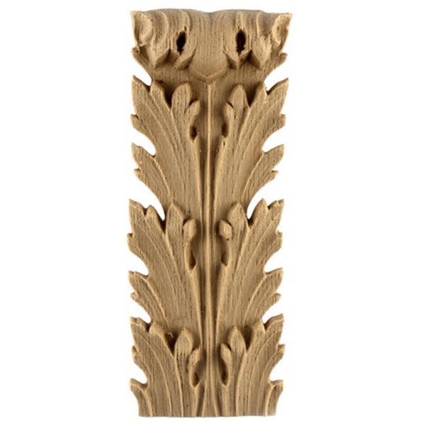 Brockwell's 2-5/8"(W) x 6-5/8"(H) x 3/4"(Relief) - Renaissance Acanthus Leaf - Ornate Applique - [Compo Material]- - ColumnsDirect.com