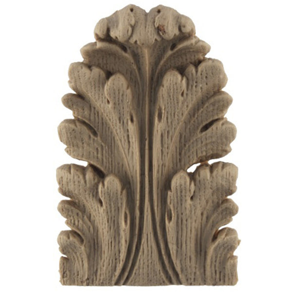 Brockwell's 1-1/8"(W) x 1-3/4"(H) x 1/4"(Relief) - Louis XVI Acanthus Leaf - Ornate Applique - [Compo Material]- - ColumnsDirect.com