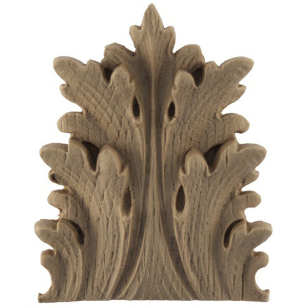 Brockwell's 1-7/8"(W) x 1-1/4"(H) x 7/16"(Relief) - Italian Acanthus Leaf - Ornate Applique - [Compo Material]- - ColumnsDirect.com
