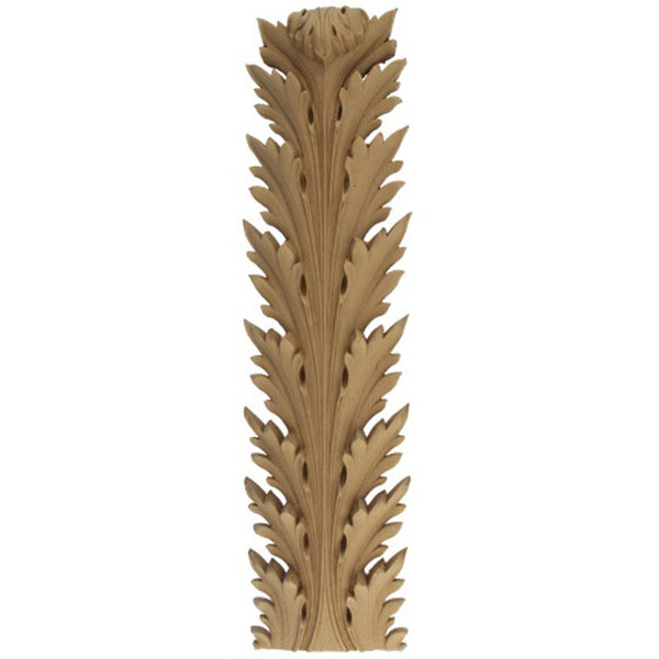Brockwell's 4-1/2"(W) x 17-1/2"(H) x 1-1/4"(Relief) - Empire Acanthus Leaf - Ornate Applique - [Compo Material]- - ColumnsDirect.com