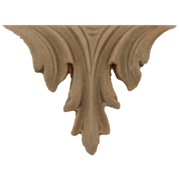 Brockwell's 1-1/2"(W) x 1-1/4"(H) - Ornate Applique - Decorative Leaf Design - [Compo Material]- - ColumnsDirect.com