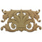 Brockwell's 7-3/4"(W) x 4-1/2"(H) x 3/8"(Relief) - Ornate Applique - Italian Shell & Leaf - [Compo Material]- - ColumnsDirect.com