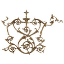 Brockwell's 8-1/2"(W) x 7-1/4"(H) x 3/16"(Relief) - Ornate Applique - Italian Vine Design - [Compo Material]- - ColumnsDirect.com