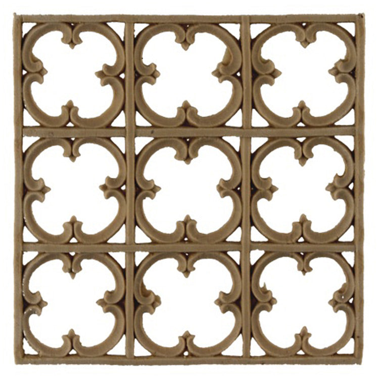 Brockwell's 3-1/2"(W) x 3-1/2"(H) x 1/8"(Relief) - Ornate Applique - Louis XV Specialty Design - [Compo Material]- - ColumnsDirect.com