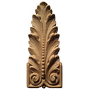 Brockwell's 1-1/2"(W) x 3-1/2"(H) - Leaf Ornament - Stain-Grade - [Compo Material]- - ColumnsDirect.com