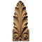 Brockwell's 1-3/4"(W) x 3"(H) - Leaf Ornament - Stain-Grade - [Compo Material]- - ColumnsDirect.com