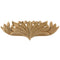 Brockwell's 7-3/8"(W) x 5"(H) x 3/16"(Relief) - Ornate Applique - Adams Style Leaf Design - [Compo Material]- - ColumnsDirect.com