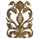 Brockwell's 14"(W) x 18-1/2"(H) x 5/8"(Relief) - Ornate Leaf Applique - Renaissance Scroll - [Compo Material]- - ColumnsDirect.com
