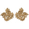 Brockwell's 9"(W) x 8-1/2"(H) x 5/8"(Relief) - Ornate Applique - Louis XV Provincial Leaves (PAIR) - [Compo Material]- - ColumnsDirect.com