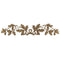 Brockwell's 23-3/4"(W) x 4-3/4"(H) x 1/4"(Relief) - Ornate Applique - French Oak Leaf Branches - [Compo Material]- - ColumnsDirect.com