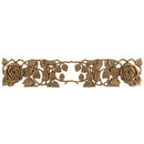 Brockwell's 19-1/2"(W) x 4"(H) x 3/8"(Relief) - Ornate Applique - French Rose Vine Design - [Compo Material]- - ColumnsDirect.com