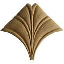 Brockwell's 3-1/8"(W) x 3-1/8"(H) - Ornate Applique - Modern Leaf Design - [Compo Material]- - ColumnsDirect.com