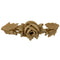 Brockwell's 4"(W) x 1-1/2"(H) - Floral Rose Ornament - Stain-Grade - [Compo Material]- - ColumnsDirect.com