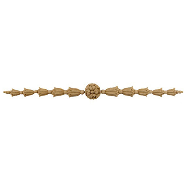 Brockwell's 11-1/4"(W) x 1"(H) - Bell Flower Applique - Interior Stain-Grade - [Compo Material]- - ColumnsDirect.com