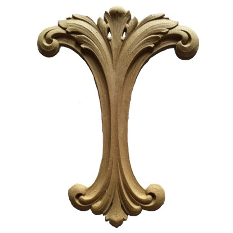 Brockwell's 6-3/4"(W) x 9-1/4"(H) - Interior Accent - Vertical Acanthus Leaf Design - [Compo Material]- - ColumnsDirect.com