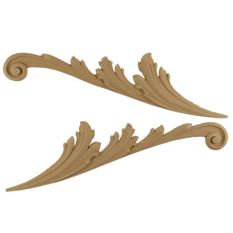 Brockwell's 13"(W) - Interior Accent - Horizontal Acanthus Leaf Design - (PAIR) - [Compo Material]- - ColumnsDirect.com