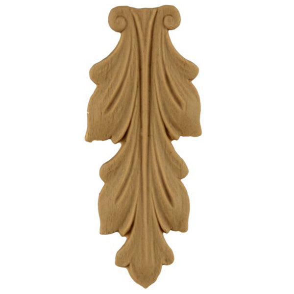 Brockwell's 1-1/4"(W) x 2-3/4"(H) - Interior Stainable Accent - Acanthus Leaf - [Compo Material]- - ColumnsDirect.com