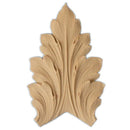 Brockwell's 2-1/4"(W) x 3-1/2"(H) - Interior Stain-Grade Accent - Acanthus Leaf - [Compo Material]- - ColumnsDirect.com