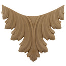 Brockwell's 4-3/4"(W) x 4-1/2"(H) - Interior Stain-Grade Accent - Acanthus Leaf - [Compo Material]- - ColumnsDirect.com
