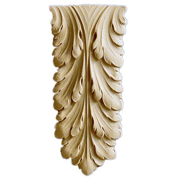 Brockwell's 2-1/4"(W) x 5"(H) - Interior Stain-Grade Accent - Acanthus Leaf - [Compo Material]- - ColumnsDirect.com
