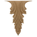 Brockwell's 5-1/4"(W) x 7-1/2"(H) - Interior Stain-Grade Accent - Acanthus Leaf - [Compo Material]- - ColumnsDirect.com