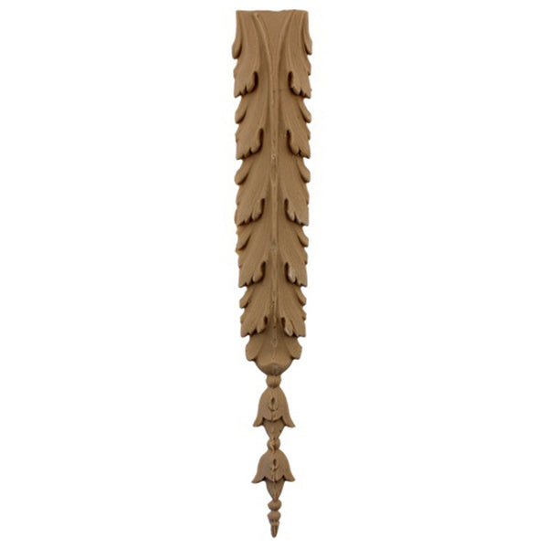 Brockwell's 1-1/2"(W) x 11-1/4"(H) - Interior Stain-Grade Accent - Acanthus Leaf - [Compo Material]- - ColumnsDirect.com