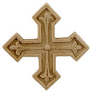 Brockwell's 2"(W) x 2"(H) - Interior Applique - Decorative Cross Applique - [Compo Material]- - ColumnsDirect.com