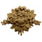 Brockwell's 2-5/8"(W) x 1-1/2"(H) - Interior Applique - Rose Bouquet w/ Ribbon - [Compo Material]- - ColumnsDirect.com