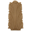 Brockwell's 2-1/4"(W) x 4-1/2"(H) - Interior Applique - Acanthus Leaf Accent - [Compo Material]- - ColumnsDirect.com