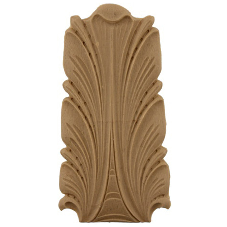 Brockwell's 2-1/4"(W) x 4-1/2"(H) - Interior Applique - Acanthus Leaf Accent - [Compo Material]- - ColumnsDirect.com