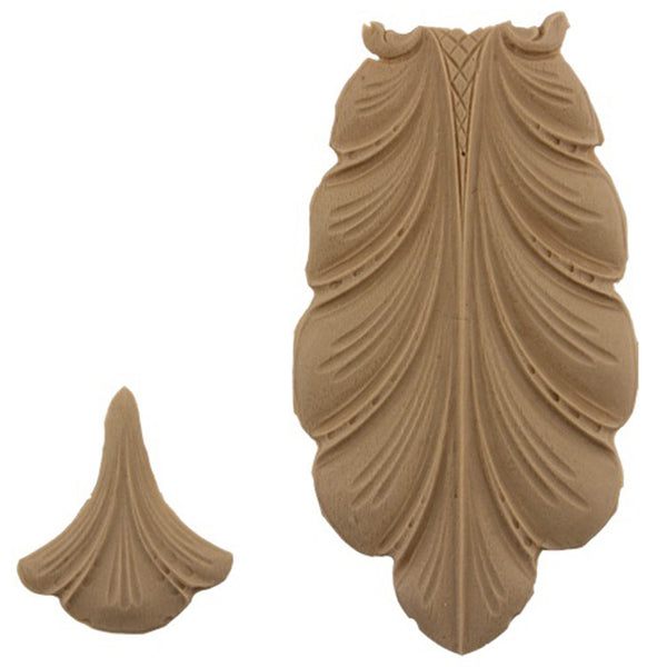 Brockwell's 3"(W) x 5-1/4"(H) - Interior Applique - Acanthus Leaf Accent - [Compo Material]- - ColumnsDirect.com