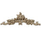 Brockwell's 6-1/4"(W) x 2"(H) - Interior Applique - Floral Scroll Accent - [Compo Material]- - ColumnsDirect.com
