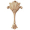 Brockwell's 1-1/2"(W) x 3-3/8"(H) - Interior Applique - Specialty Leaf Accent - [Compo Material]- - ColumnsDirect.com